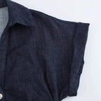Ferferia - Vestido Denim Largo Slim Elegante