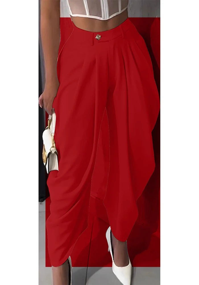 Clelia - Mid-rise Cargo Harem Pants