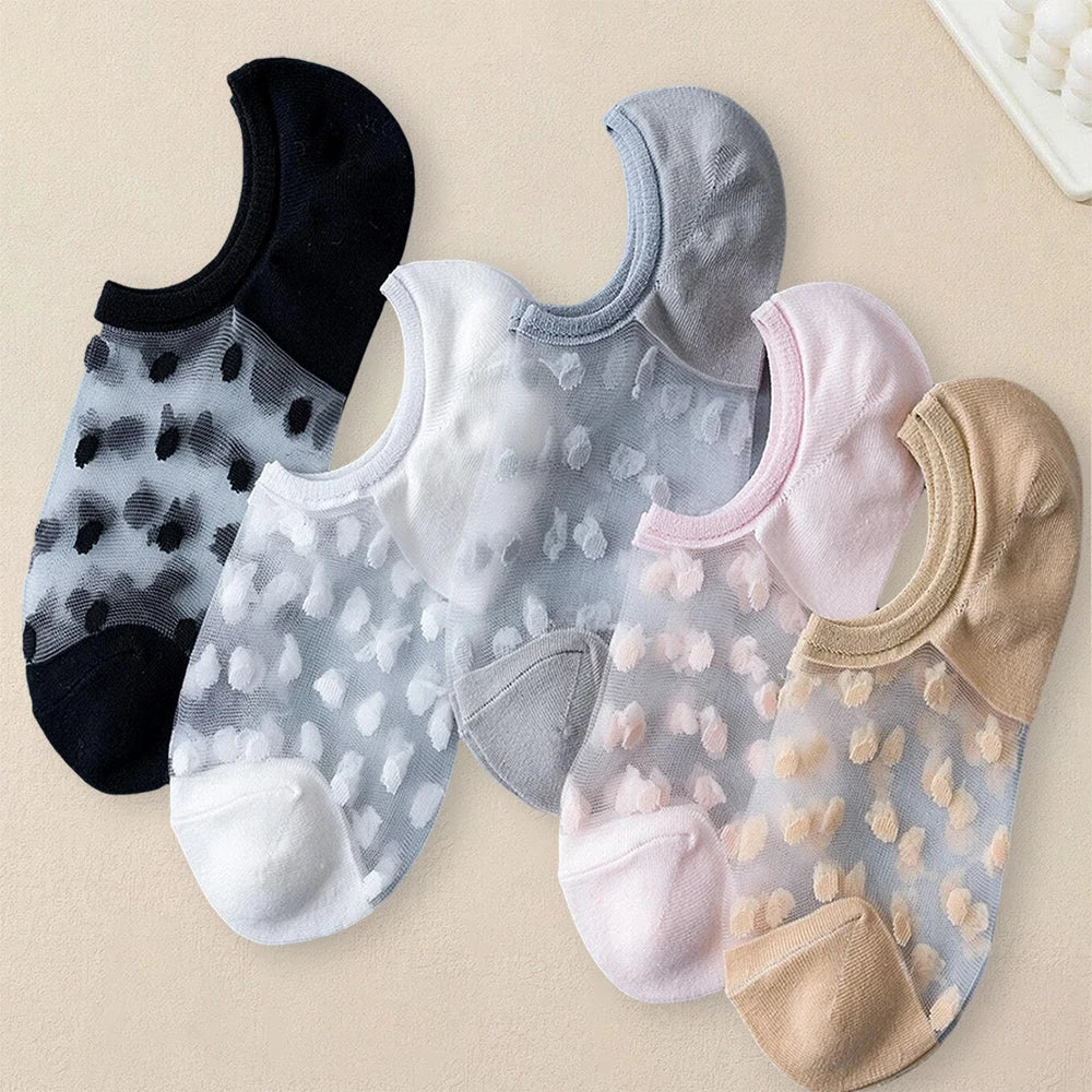 Bendecida - Calcetines Lunares Mujer Pack 5
