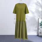 Ironica – Vestido Largo Patchwork Fluido