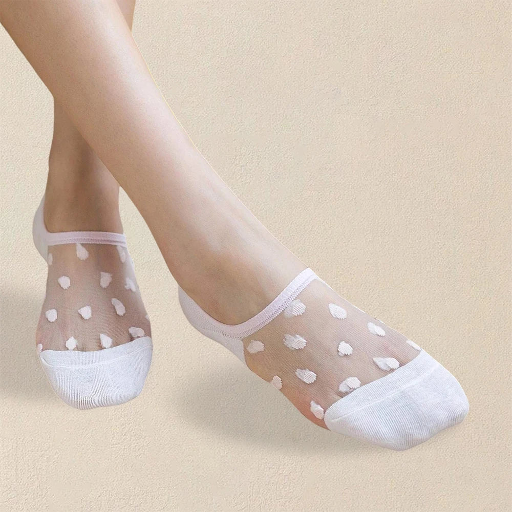 Bendecida - Calcetines Lunares Mujer Pack 5