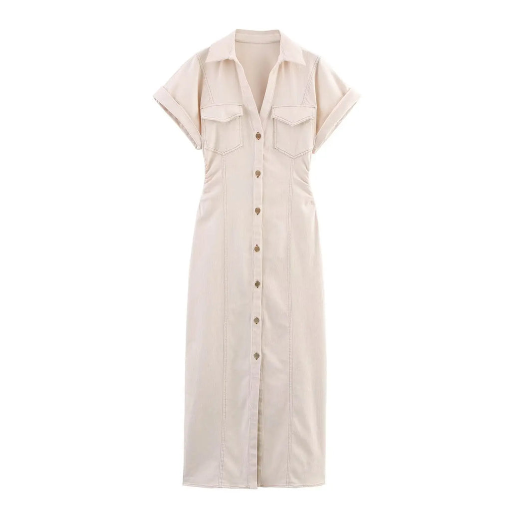 Derva - Vestido Vintage Streetwear de Cintura Alta