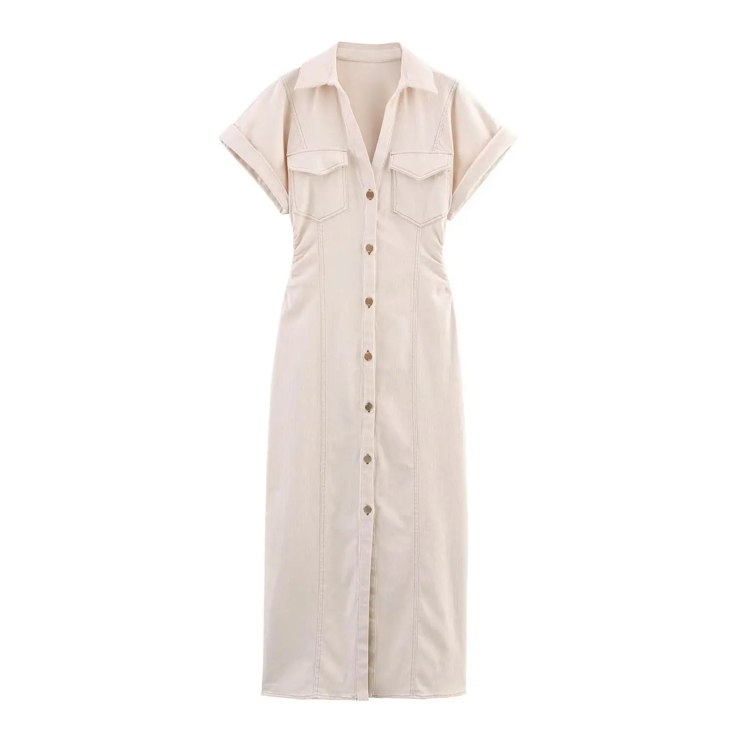 Derva - High-Waisted Vintage Streetwear Dress