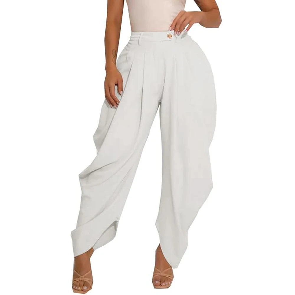 Clelia - Mid-rise Cargo Harem Pants