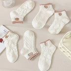 Ursula - Calcetines Florales Mujer Pack 5 – Transpirables, Suaves y Diseño Cute