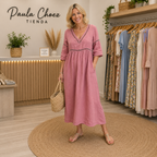 Elena - Vestido Elegante Midi de Verano