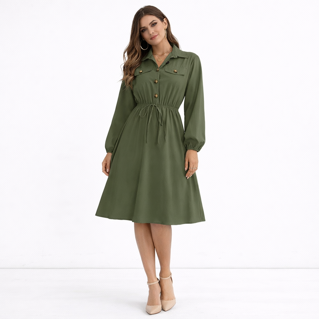 Pennsylvania - Collared Button-Down Dress