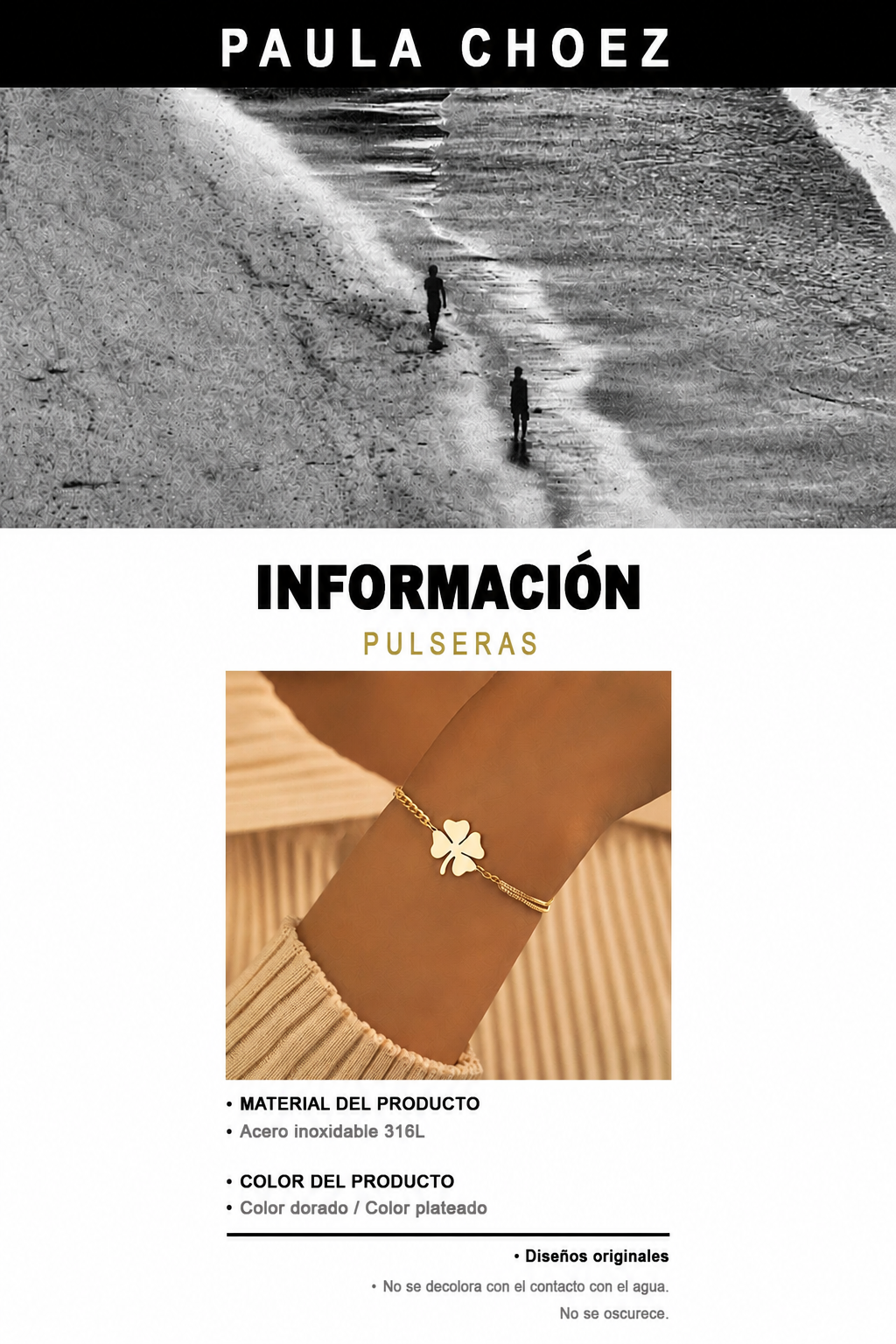 Kiara - Pulsera Elegante de Acero Inoxidable