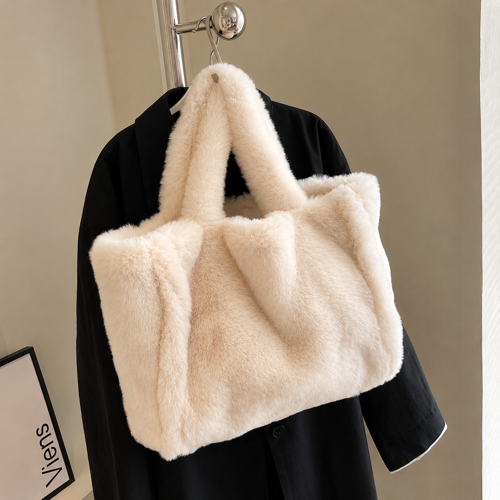 Candela - Bolso de pelo sintético afelpado