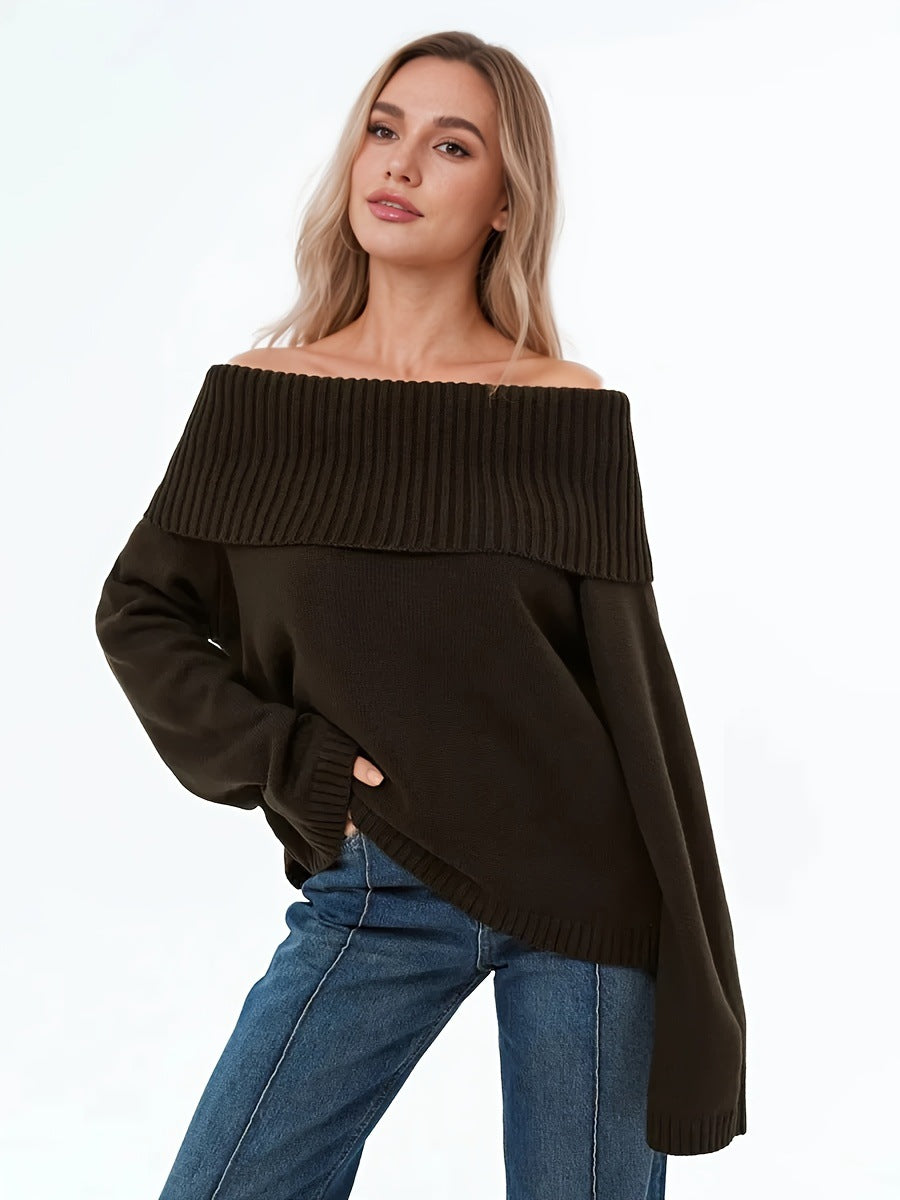 Amaia – Jersey de punto con escote asimétrico