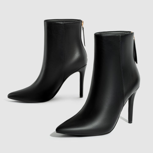 Briana – Botines de polipiel con tacón de aguja