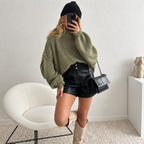 Mirla - chunky knit turtleneck sweater