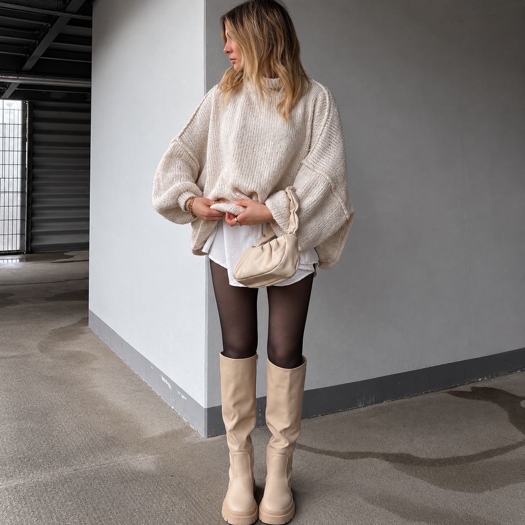 Mirla - chunky knit turtleneck sweater