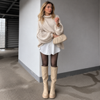 Mirla - chunky knit turtleneck sweater