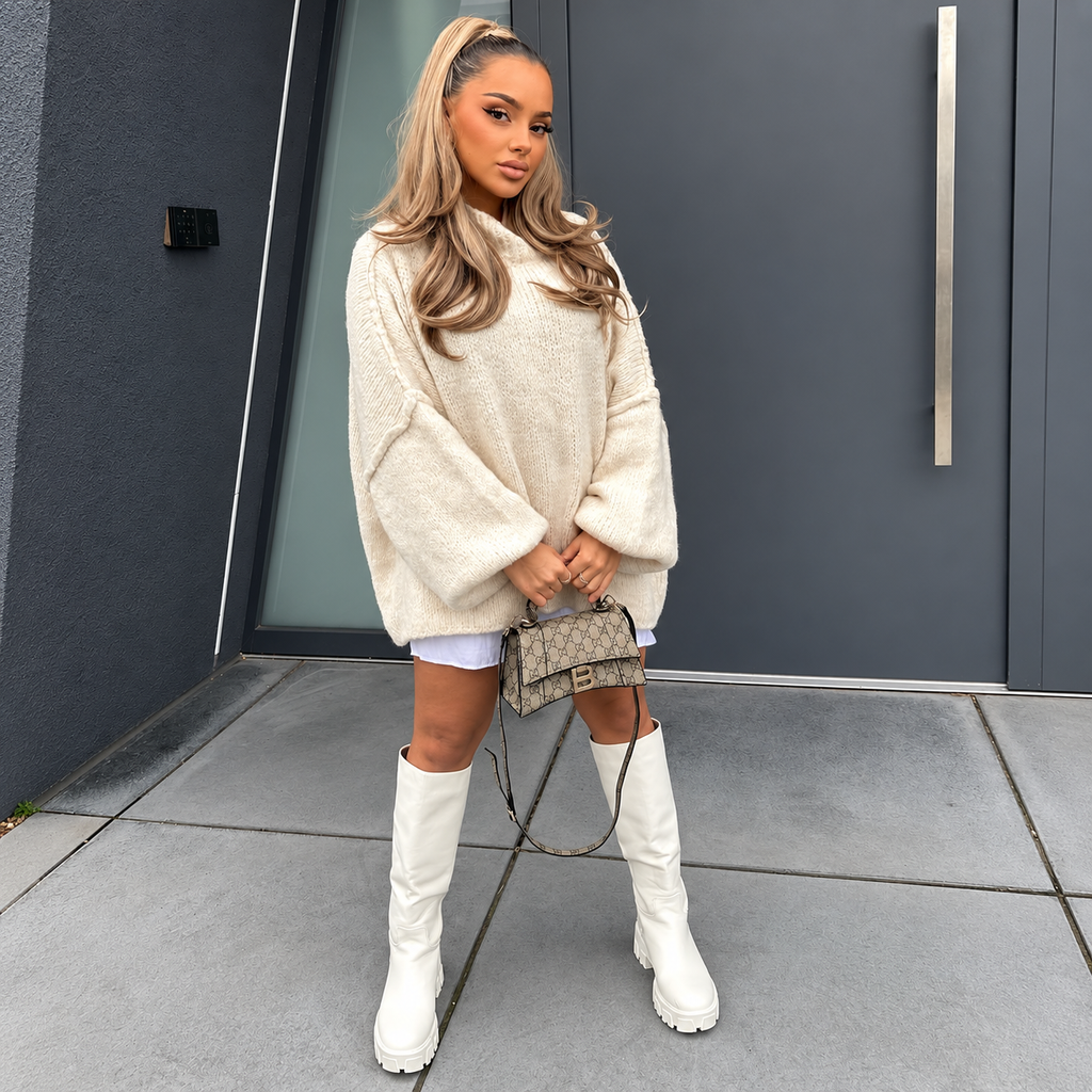 Mirla - chunky knit turtleneck sweater