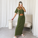 Nati - Conjunto de punto con detalle de crochet
