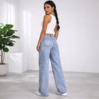 Adriana - High-Waist Jeans with Tie and Slim Fit