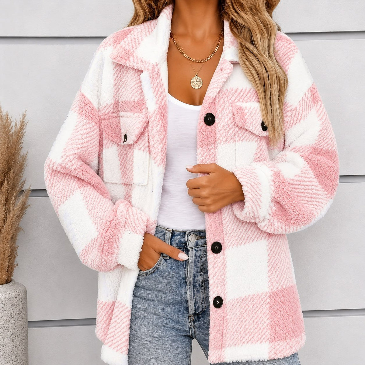 Micaela - Veste en chenille à manches princesse